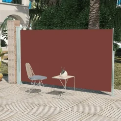 MAISON EXCLUSIVE - Auvent latéral rétractable de patio 160x300 cm marron