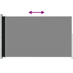 MAISON EXCLUSIVE - Auvent latéral rétractable de patio 220x300 cm noir