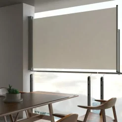 MAISON EXCLUSIVE - Auvent latéral rétractable de patio 140 x 300 cm blanc cassé