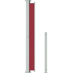 MAISON EXCLUSIVE - Auvent latéral rétractable de patio 180x300 cm rouge