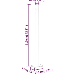 MAISON EXCLUSIVE - Auvent latéral rétractable de patio 180x300 cm rouge