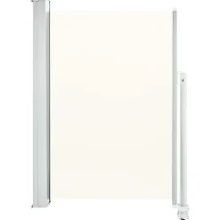 MAISON EXCLUSIVE - Auvent latéral rétractable de patio 120 x 300 cm blanc cassé