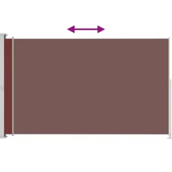 MAISON EXCLUSIVE - Auvent latéral rétractable de patio 220x300 cm marron
