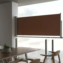 MAISON EXCLUSIVE - Auvent latéral rétractable de patio 100x300 cm marron