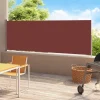 MAISON EXCLUSIVE - Auvent latéral rétractable de patio 200x500 cm marron