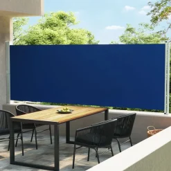 MAISON EXCLUSIVE - Auvent latéral rétractable de patio 600x160 cm bleu