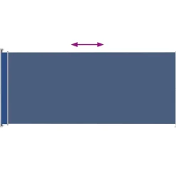 MAISON EXCLUSIVE - Auvent latéral rétractable de patio 220x500 cm bleu