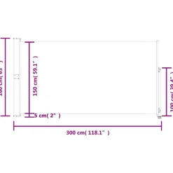 MAISON EXCLUSIVE - Auvent latéral rétractable de patio 160x300 cm noir