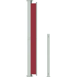 MAISON EXCLUSIVE - Auvent latéral rétractable de patio 200x300 cm rouge