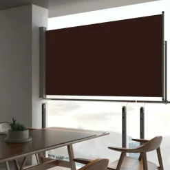 MAISON EXCLUSIVE - Auvent latéral rétractable de patio 160x300 cm marron