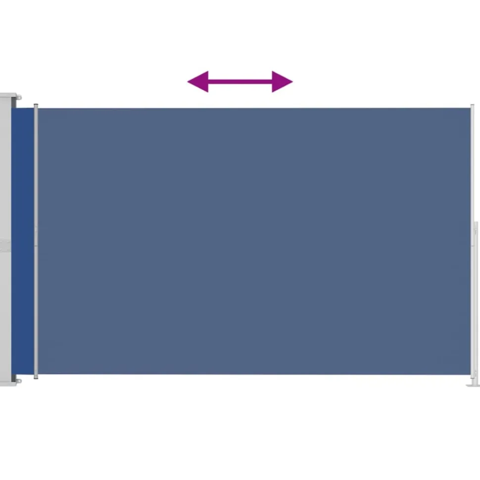 MAISON EXCLUSIVE - Auvent latéral rétractable de patio 200x300 cm bleu