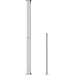 MAISON EXCLUSIVE - Auvent latéral rétractable de patio 220x500 cm marron