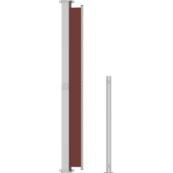 MAISON EXCLUSIVE - Auvent latéral rétractable de patio 220x500 cm marron
