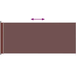 MAISON EXCLUSIVE - Auvent latéral rétractable de patio 220x500 cm marron