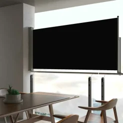 MAISON EXCLUSIVE - Auvent latéral rétractable de patio 60x300 cm noir