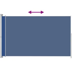 MAISON EXCLUSIVE - Auvent latéral rétractable de patio 220x300 cm bleu