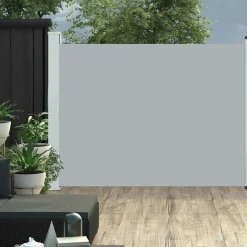 MAISON EXCLUSIVE - Auvent latéral rétractable de patio 140x500 cm gris