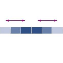 MAISON EXCLUSIVE - Auvent latéral rétractable de patio 140x1200 cm bleu