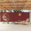 MAISON EXCLUSIVE - Auvent latéral rétractable de patio 180x600 cm rouge