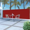 MAISON EXCLUSIVE - Auvent latéral rétractable de patio 160x500 cm rouge