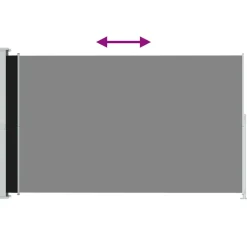 MAISON EXCLUSIVE - Auvent latéral rétractable de patio 200x300 cm noir