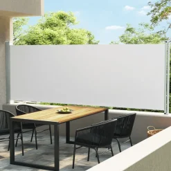 MAISON EXCLUSIVE - Auvent latéral rétractable de patio 160x600 cm crème