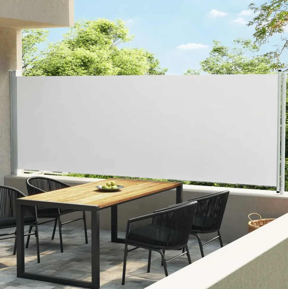 MAISON EXCLUSIVE - Auvent latéral rétractable de patio 160x600 cm crème