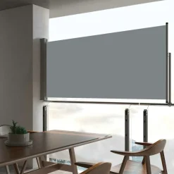 MAISON EXCLUSIVE - Auvent latéral rétractable de patio 60x300 cm gris