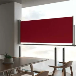 MAISON EXCLUSIVE - Auvent latéral rétractable de patio 100x300 cm rouge