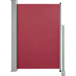 MAISON EXCLUSIVE - Auvent latéral rétractable de patio 120x300 cm rouge