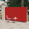 MAISON EXCLUSIVE - Auvent latéral rétractable de patio 160x300 cm rouge