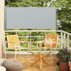 MAISON EXCLUSIVE - Auvent latéral rétractable de patio 140x300 cm gris