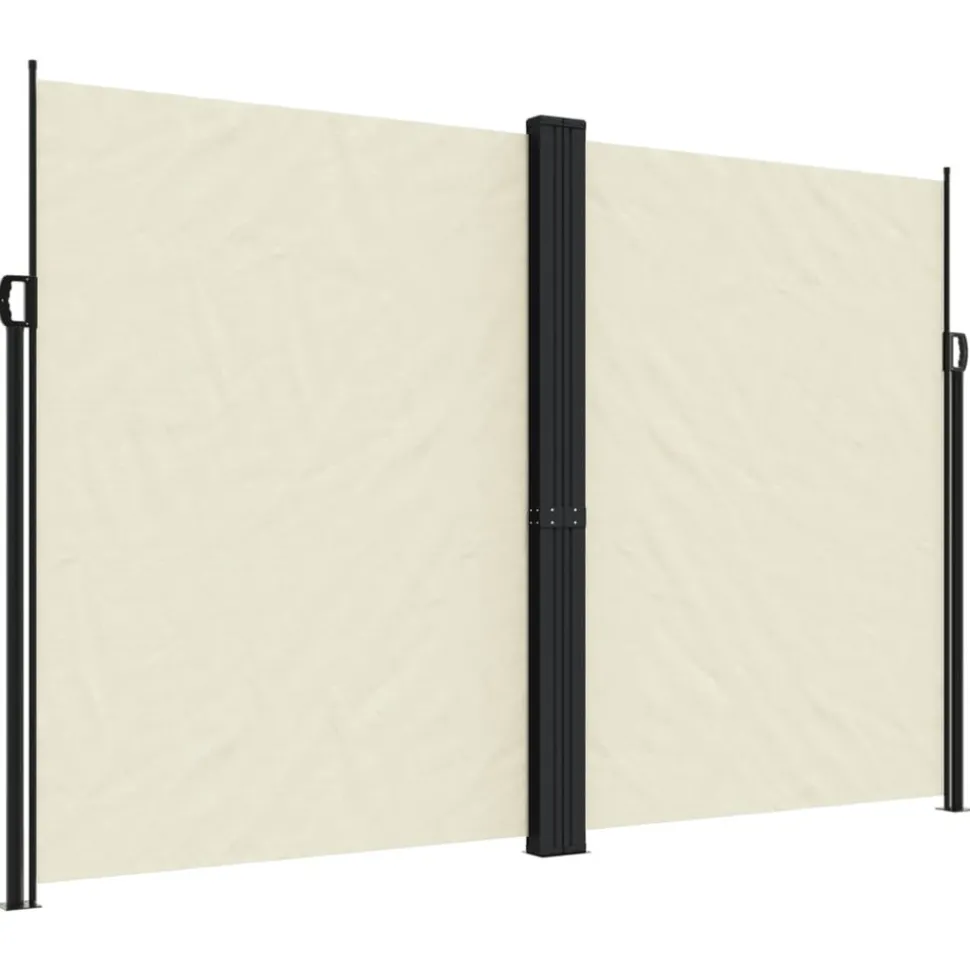 MAISON EXCLUSIVE - Auvent latéral rétractable crème 220x1200 cm