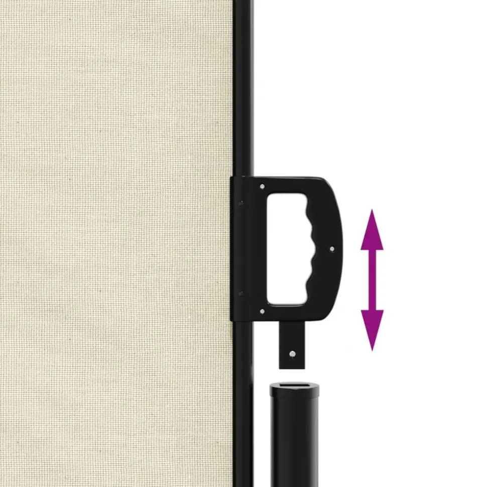 MAISON EXCLUSIVE - Auvent latéral rétractable crème 220x1200 cm