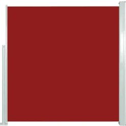 MAISON EXCLUSIVE - Auvent latéral rétractable de patio 140x300 cm rouge