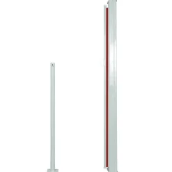 MAISON EXCLUSIVE - Auvent latéral rétractable de patio 140x300 cm rouge