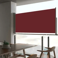MAISON EXCLUSIVE - Auvent latéral rétractable de patio 60x300 cm rouge