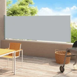 MAISON EXCLUSIVE - Auvent latéral rétractable de patio 180x500 cm gris
