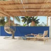 MAISON EXCLUSIVE - Auvent latéral rétractable de patio 117x600 cm bleu