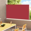 MAISON EXCLUSIVE - Auvent latéral rétractable de patio 220x300 cm rouge