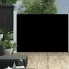 MAISON EXCLUSIVE - Auvent latéral rétractable de patio 100x500 cm noir