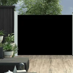MAISON EXCLUSIVE - Auvent latéral rétractable de patio 100x500 cm noir