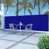 MAISON EXCLUSIVE - Auvent latéral rétractable de patio 160x500 cm bleu