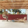 MAISON EXCLUSIVE - Auvent latéral rétractable de patio 117x600 cm rouge