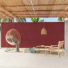 MAISON EXCLUSIVE - Auvent latéral rétractable de patio 220x600 cm rouge