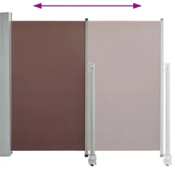 MAISON EXCLUSIVE - Auvent latéral rétractable de patio 120x300 cm marron