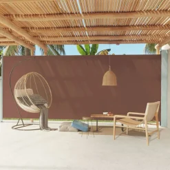 MAISON EXCLUSIVE - Auvent latéral rétractable de patio 220x600 cm marron