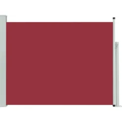 MAISON EXCLUSIVE - Auvent latéral rétractable de patio 140x500 cm rouge