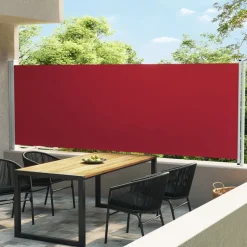 MAISON EXCLUSIVE - Auvent latéral rétractable de patio 160x600 cm rouge