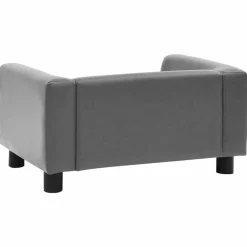 MAISON EXCLUSIVE - Canapé pour chien gris 60x43x30 cm peluche et similicuir
